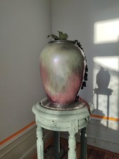 Ancien Vase Grès Flammé