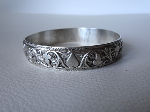 Bracelet jonc argent massif - bracelet,