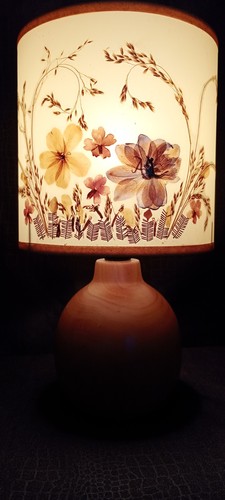 Lampe boule bois abat jour - boule, en