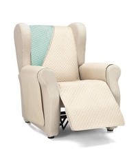 Diamond Housse de canapé 1 Place/Relax - Beige/Verde Acqua