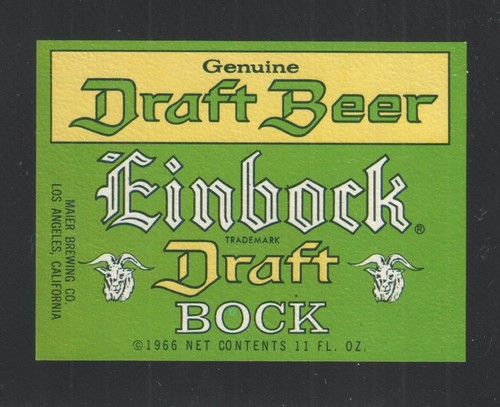 Einbock draft bock beer - bock,
