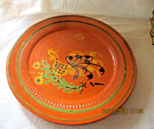 Grand plat terre cuite - plat,