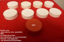 8 COUVERCLES  A VIS  POUR POTS