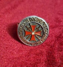 Bague croix templiers en acier 