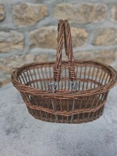 Ancien Panier en Osier 31 x 25 cm par 14 cm de haut  COSY