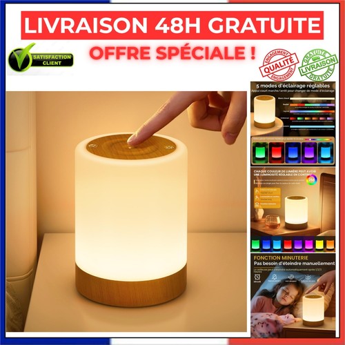 Lampe chevet tactile - lampe,