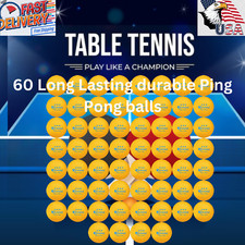 60 Great Control Durable 3 Star Practice Table Tennis Ping Pong Balls Beer Pong