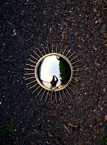 Miroir soleil sunburst œil - miroir, de