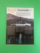 1983 PORSCHE 924 #5 VINTAGE ORIGINAL PRINT AD ADVERTISEMENT PRINTED