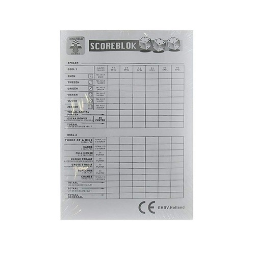Score block yahtzee - score,