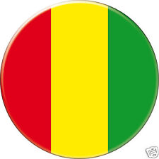 5 x sticker 5cm auto moto velo valise pc portable drapeau Rond Guinée Guinea