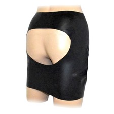 Jupe courte en latex pour