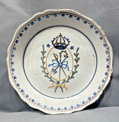 Nevers assiette faïence - assiette,