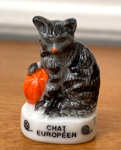 Fève chat halloween - chat,