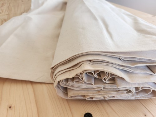 Grand coupon toile ancienne - grand, de
