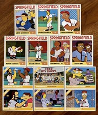 Simpsons Springfield Isotopes TEAM SET - Homer At The Bat - Baseball Cards