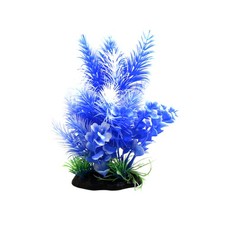 Plante Plastique Blanc Bleu