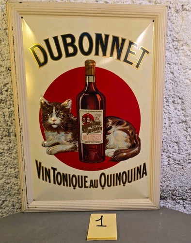 Plaque publicitaire dubonnet - plaque,
