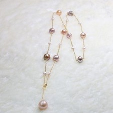 collier sautoir en perles de