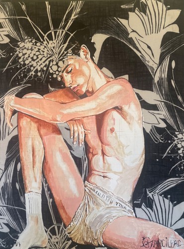 Peinture sur toile cedric - sur,