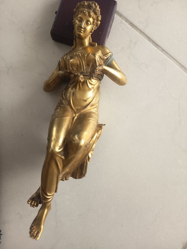 Sculpture bronze dore - sculpture,