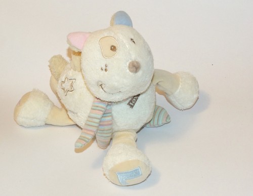 Peluche musicale chien blanc - musicale,
