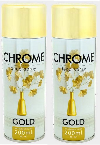 Bombes peinture chrome - bombes, or