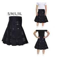 Jupe plissée en lin pour