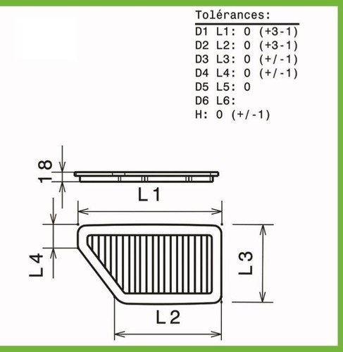 Filtre air green pour - filtre,