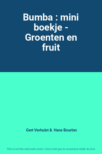 Bumba mini boekje - -, groenten