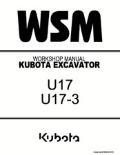 Kubota U17 / U17-3 2010