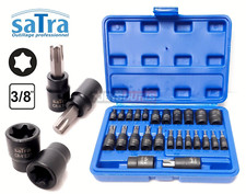 Coffret douilles E-Torx femelles et embouts Torx 1/4" 3/8" et 1/2" S-H2548T