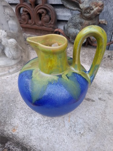 Ancien pichet grès flammé - ancien,