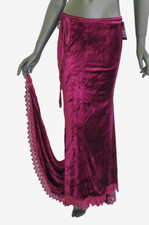 Jupe Maxi en Velours Avec