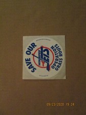 NHL Save Our Winnipeg Jets Vintage Operation Grass Roots Team Logo Sticker