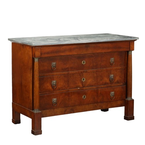 Commode empire ancienne noyer - ancienne,
