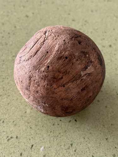 Ancienne boule bois jeu - ancienne, en