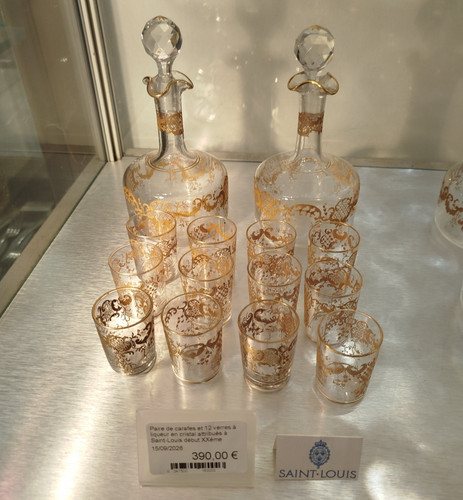 Paire carafes verres - 12,