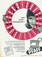 Advertising 25.04 1961 Champion Pfaff Sewing Machine