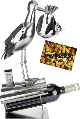 Porte bouteille vin cigogne - de,