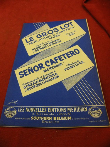 Partition gros lot senor - "partition,