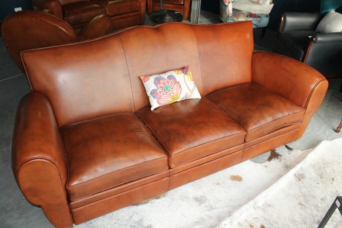 Canape cuir dossier - canape,