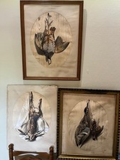 Rare 3 lithographies A. PINGOT
