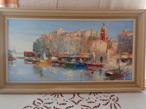 Tableau huile sur - huile, toile,