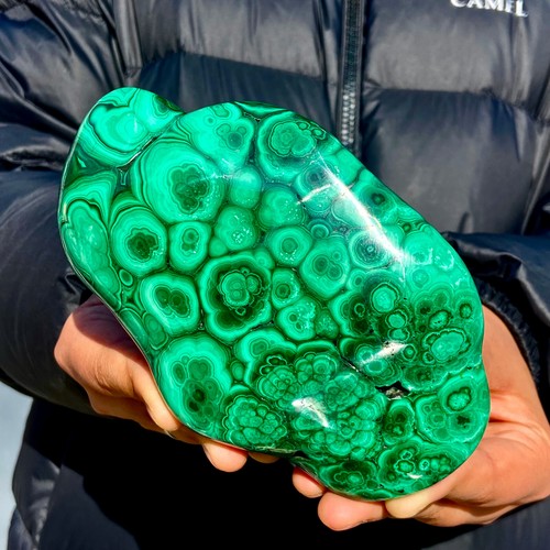 9lb natural glossy malachite - 1.9lb,