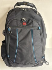 Swiss Gear Airflow SA3118 Black W/ Blue Laptop Backpack Fits Most 15” Laptops