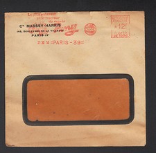 PARIS (XIX°) AGRICULTURAL TRACTOR DEALER ""MASSEY - HARRIS"" in 1939