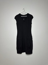 Marithe Francois Girbaud Black Short Sleeve Dress  Avant-garde Size US 7 IT 46