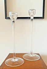 Élégants bougeoirs en verre