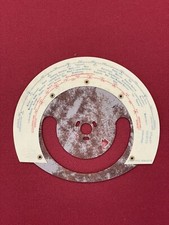 TSF radio station circular dial DUCRETET celluloid France 1920s-30s